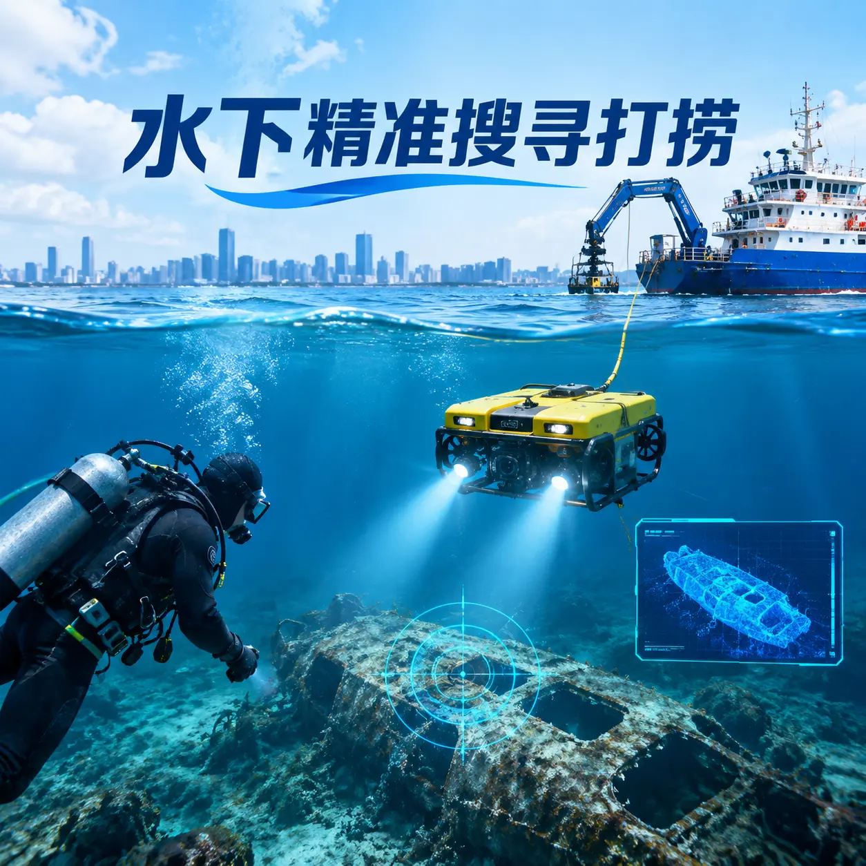 连平水下精准搜寻打捞